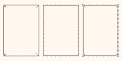 A set of beautiful frames