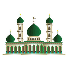 scene of mosque background