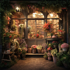 Fototapeta na wymiar a beautiful flower shop, Generate IA 