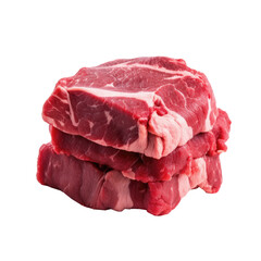 steak beef meat isolated on transparent background