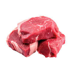 steak beef meat isolated on transparent background