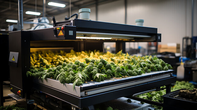 Cannabis hemp harvesting and drying equipment for hemp farming plants