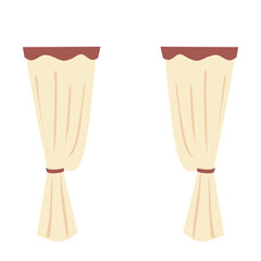 Aesthetic window curtain, interior design 