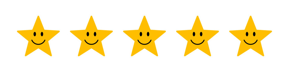Smiley five star