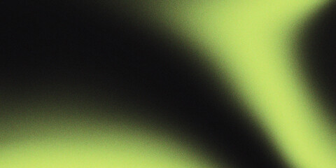 Abstract blurred neon green grainy gradient background illustration.