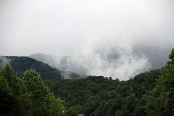 Clouds over Mount Mitchell
