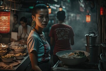 asian street food, ai generative
