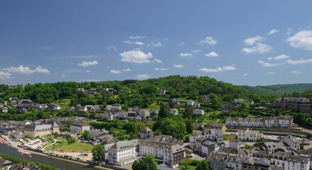 Fototapeta na wymiar Bouillon, Belgium - May 29, 2023 : beautiful view of Bouillon