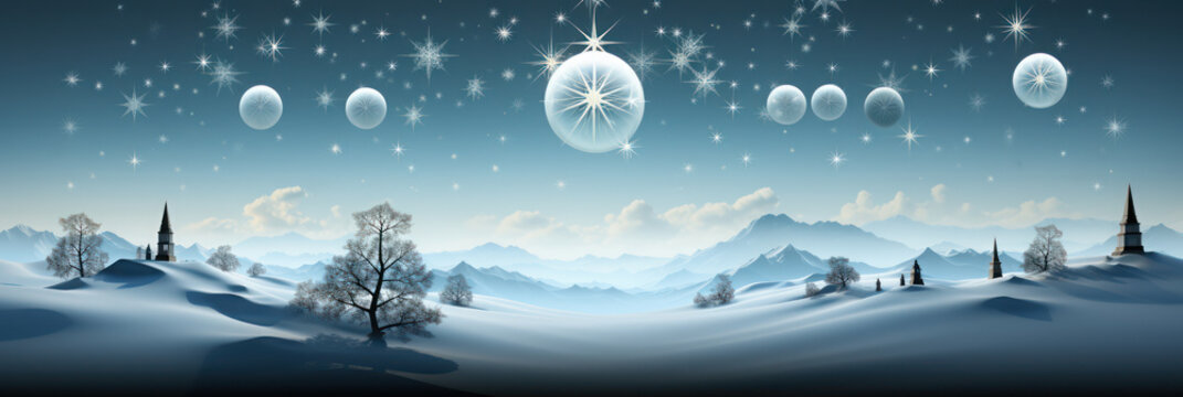 Holiday Greetings Card with Elegant Snowflake