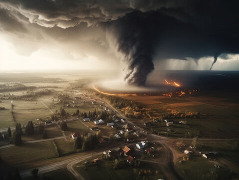 Ogniste Tornado - Niszcząca Trąba Powietrzna 