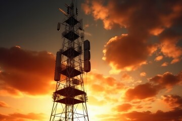 Radio Tower Stock Photos And Images professional photography ai generated