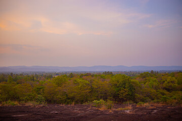 Obraz premium stone courtyard on the moutain of Phu Wiang National Park