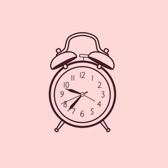 Alarm clock.Alarm clock - icon. Icon for Instagram highlights, stories, websites, other social networks.