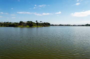 Pampulha Lagoon UNESCO World Heritage Site. Belo Horizonte. Minas Gerais. Brazil.