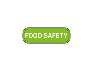 Food safety icon, logo. Vector illustration.