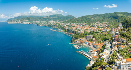 Landscape with Sorrento, Amalfi coast, Italy