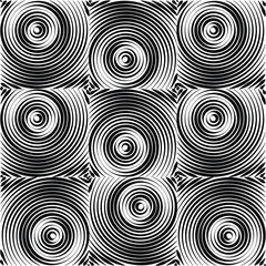 Spiral and swirl motion twisting circles objects design elements