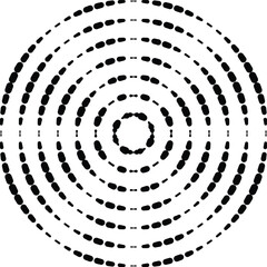 Spiral and swirl motion twisting circles objects design elements