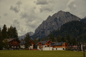 Fototapeta na wymiar San Vigilio di Marebbe, South Tyrol.