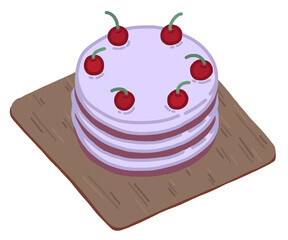 pancake with cherries 