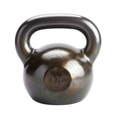 Fototapeta na wymiar dark color Gym Kettlebell on transparent background, white background, png file with generative ai