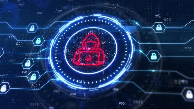 Hacking Detected. Concept meaning activities that seek to compromise affairs are exposed Entering New Programming Codes.