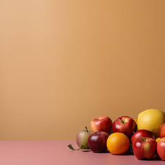 apples on a wooden table