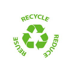 Recycle, reuse and reduce symbol