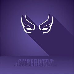 Isolated colored abstract flat superhero mask Vector