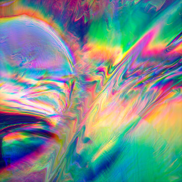 Colorful Abstract Glitch Dispersion Distortion Background