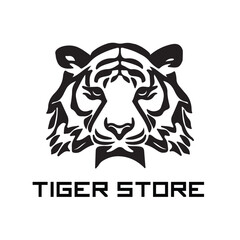 tiger head vector. tiger animal logo template