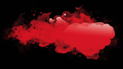 Red ink in black water