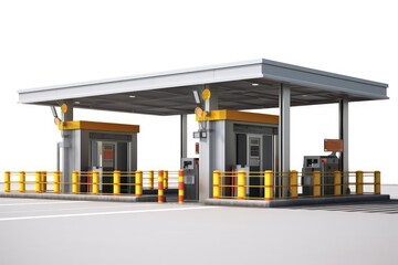 stock photo of automatic toll gate photography Generated AI - obrazy, fototapety, plakaty