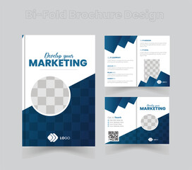 Business brochure template layout design,Corporate Bi Fold Brochure Template, Cover Page With Two Sides Presentation, 16 page corporate brochure editable template layout, minimal business brochure tem