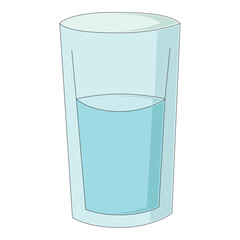 Isolated glass of water icon Vector