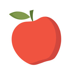 Isolated colored apple icon Flat design Vector