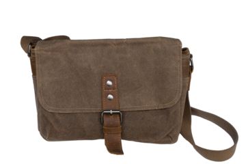 A vintage canvas bag isolated