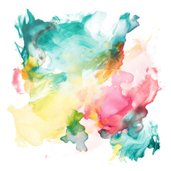 colorful watercolor stain
