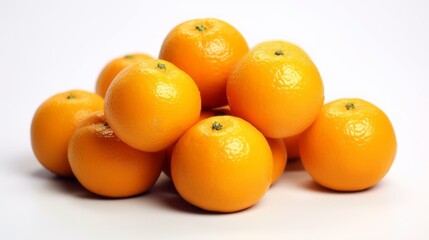 Orange on the white background. Created with Generative AI technology.