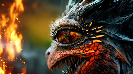 Fototapeta premium magnificant legendary dragon