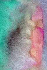 orange blue brown hand-drawn watercolor background