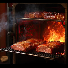 Juicy meat cook in the oven