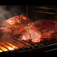 Juicy meat cook in the oven