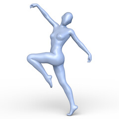 ポーズをとる女性