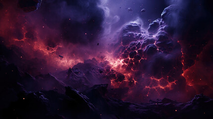 background with nebula, created with Generative AI 