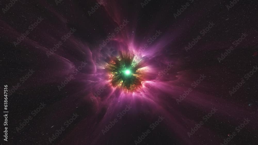Sticker a supernova that exploded forming a nebula.
