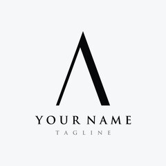 Logo design initial initial letter A monogram or modern geometry.Logo for brand, fashion, business card, company.