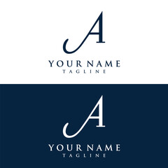 Logo design initial initial letter A monogram or modern geometry.Logo for brand, fashion, business card, company.