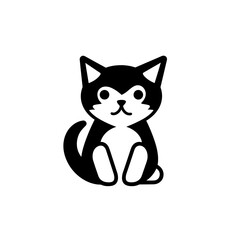 Cat Silhouette Icon SVG Vector, Little Cat, Cute Cats