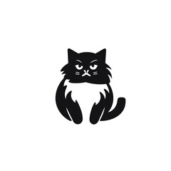 Cat Silhouette Icon SVG Vector, Little Cat, Cute Cats